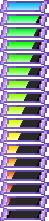 文字並に小さい体力バーのドット絵